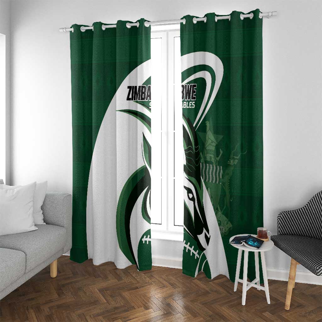 Rugby Zimbabwe Window Curtain Sables Is The Champion - Wonder Print Shop