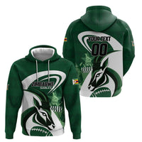 Custom Rugby Zimbabwe Zip Hoodie Sables Is The Champion - Wonder Print Shop