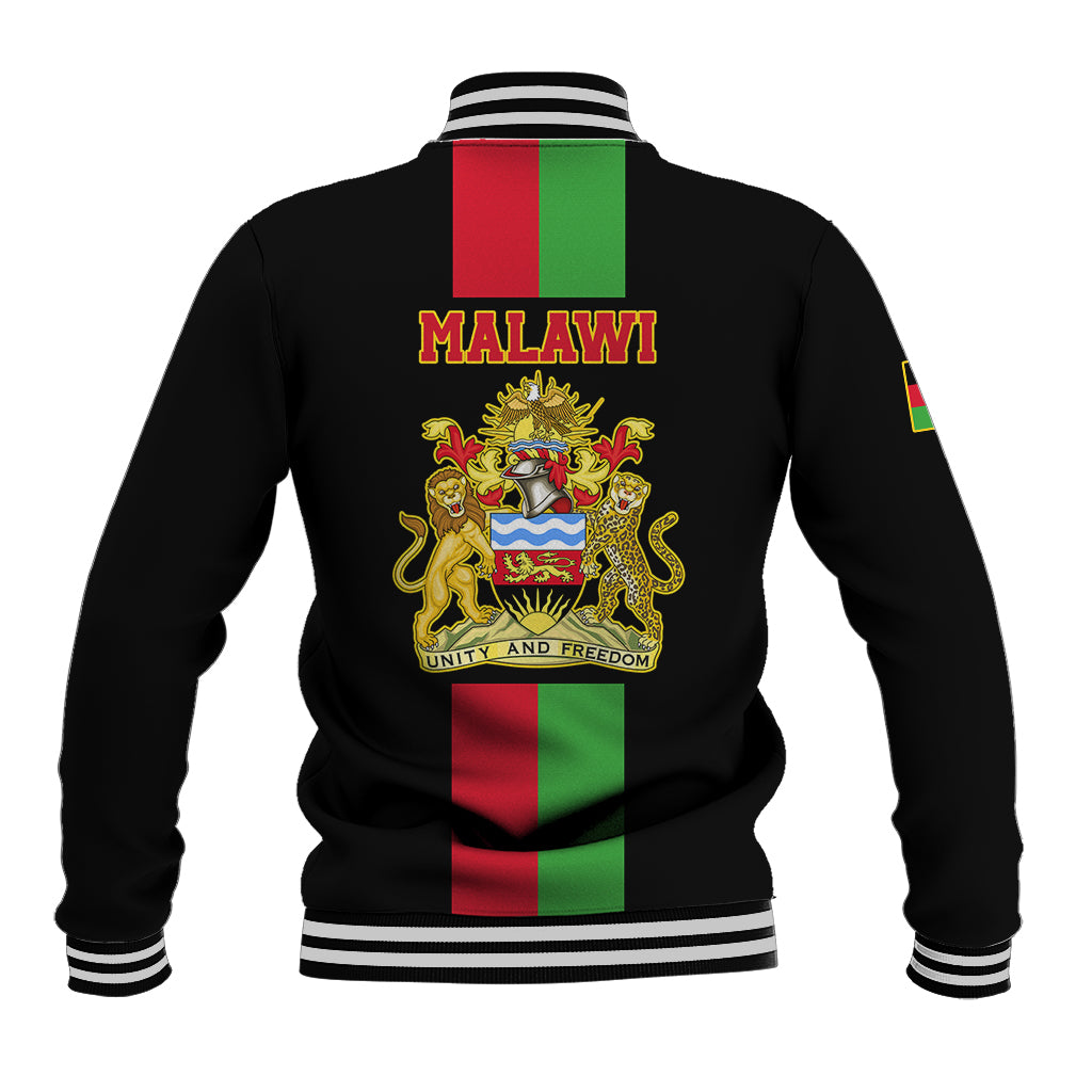 Malawi Baseball Jacket With Coat Of Arms Flag Style - Wonder Print Shop