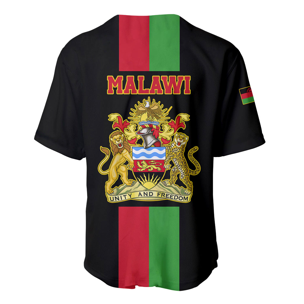 Malawi Baseball Jersey With Coat Of Arms Flag Style - Wonder Print Shop
