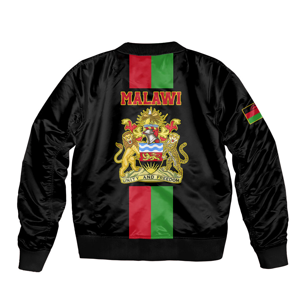 Malawi Bomber Jacket With Coat Of Arms Flag Style - Wonder Print Shop