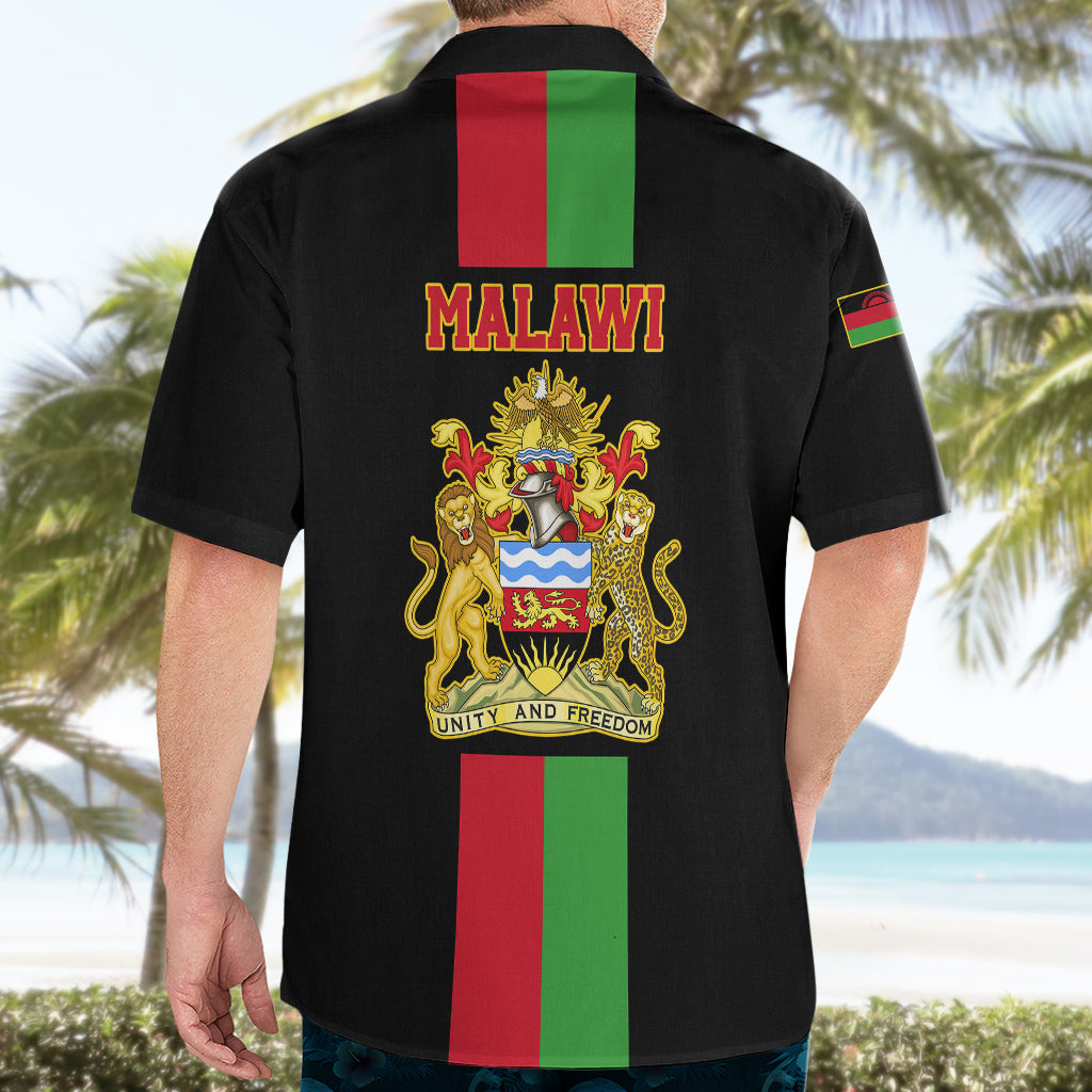 Malawi Hawaiian Shirt With Coat Of Arms Flag Style - Wonder Print Shop
