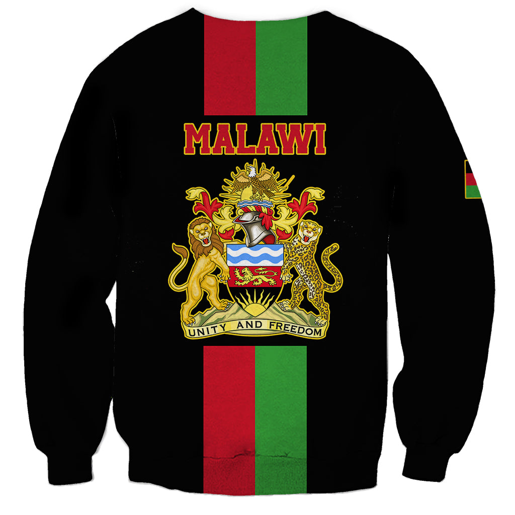 Malawi Sweatshirt With Coat Of Arms Flag Style - Wonder Print Shop