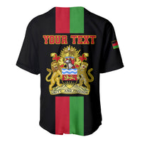 Personalised Malawi Baseball Jersey With Coat Of Arms Flag Style - Wonder Print Shop