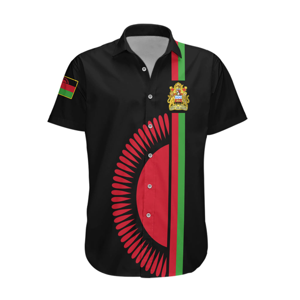 Personalised Malawi Hawaiian Shirt With Coat Of Arms Flag Style - Wonder Print Shop