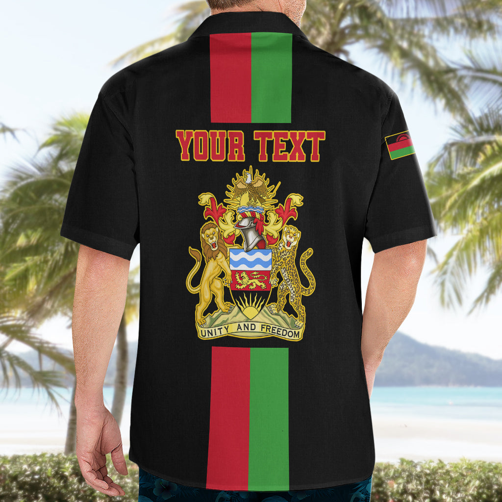 Personalised Malawi Hawaiian Shirt With Coat Of Arms Flag Style - Wonder Print Shop