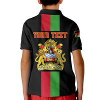 Personalised Malawi Kid Polo Shirt With Coat Of Arms Flag Style - Wonder Print Shop