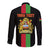 Personalised Malawi Long Sleeve Button Shirt With Coat Of Arms Flag Style - Wonder Print Shop