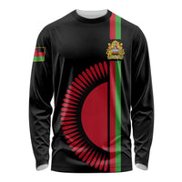 Personalised Malawi Long Sleeve Shirt With Coat Of Arms Flag Style LT01