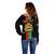 Personalised Malawi Off Shoulder Sweater With Coat Of Arms Flag Style - Wonder Print Shop
