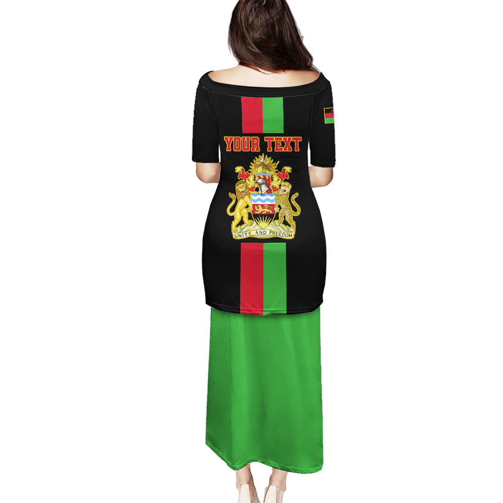 Personalised Malawi Puletasi With Coat Of Arms Flag Style - Wonder Print Shop