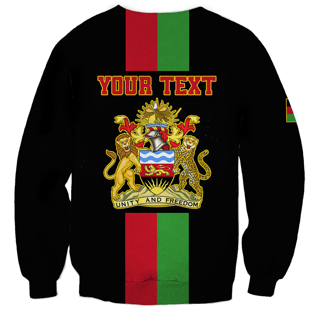 Personalised Malawi Sweatshirt With Coat Of Arms Flag Style - Wonder Print Shop