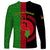 Malawi Long Sleeve Shirt With Coat Of Arms Mix African Pattern - Wonder Print Shop
