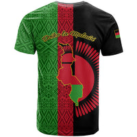 Malawi T Shirt With Coat Of Arms Mix African Pattern - Wonder Print Shop