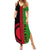 Personalised Malawi Summer Maxi Dress With Coat Of Arms Mix African Pattern - Wonder Print Shop