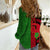 Personalised Malawi Women Casual Shirt With Coat Of Arms Mix African Pattern - Wonder Print Shop