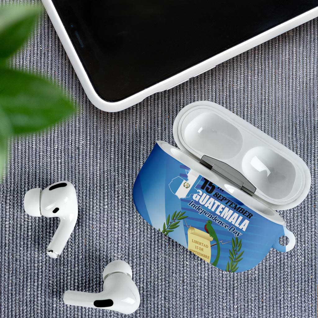 Guatemala Independence Day 1821 AirPods Case Libre crezca fecundo - Wonder Print Shop