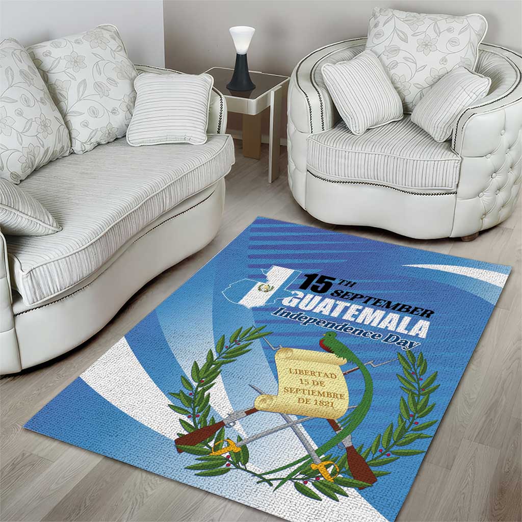 Guatemala Independence Day 1821 Area Rug Libre crezca fecundo - Wonder Print Shop
