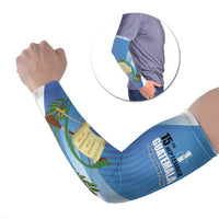 Guatemala Independence Day 1821 Arm Sleeves Libre crezca fecundo - Wonder Print Shop