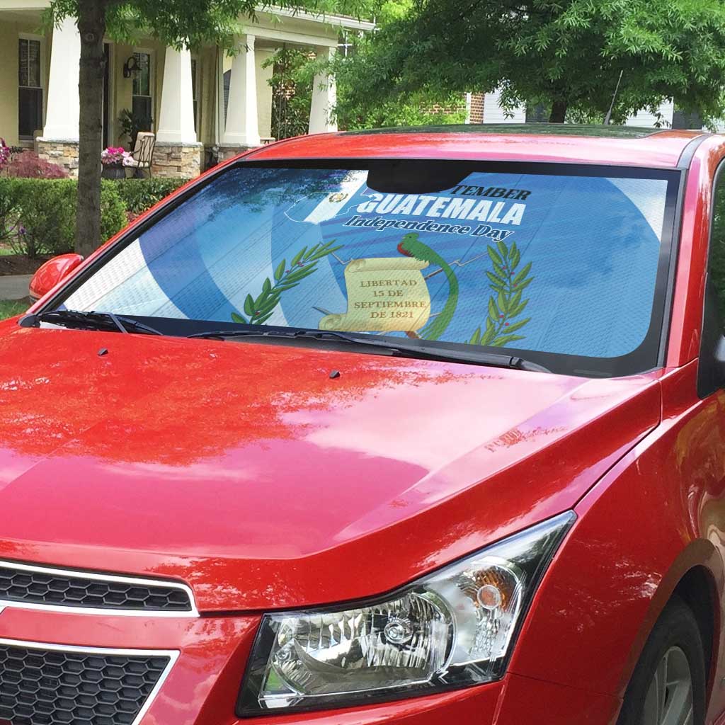 Guatemala Independence Day 1821 Auto Sun Shade Libre crezca fecundo - Wonder Print Shop