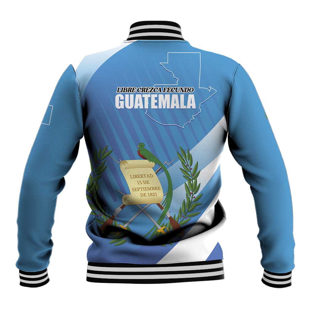 Guatemala Independence Day 1821 Baseball Jacket Libre crezca fecundo - Wonder Print Shop