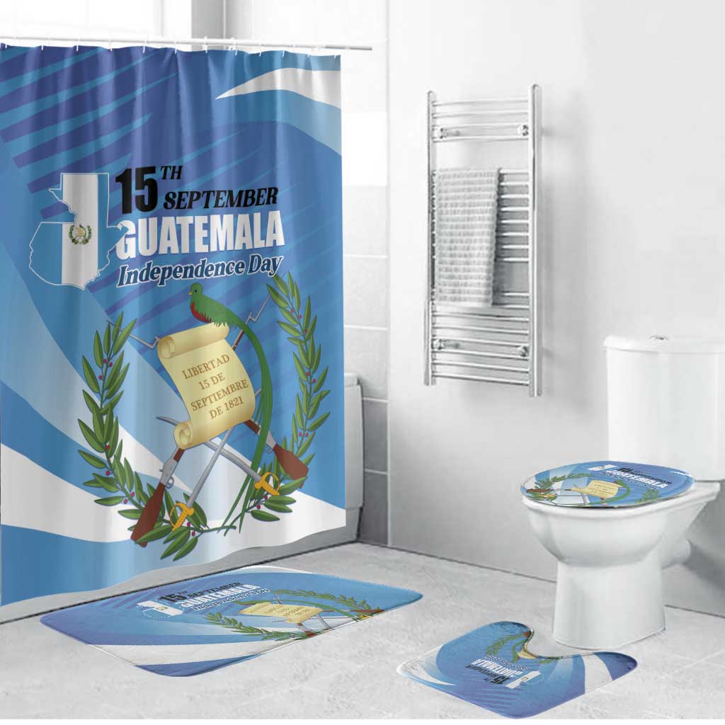 Guatemala Independence Day 1821 Bathroom Set Libre crezca fecundo - Wonder Print Shop