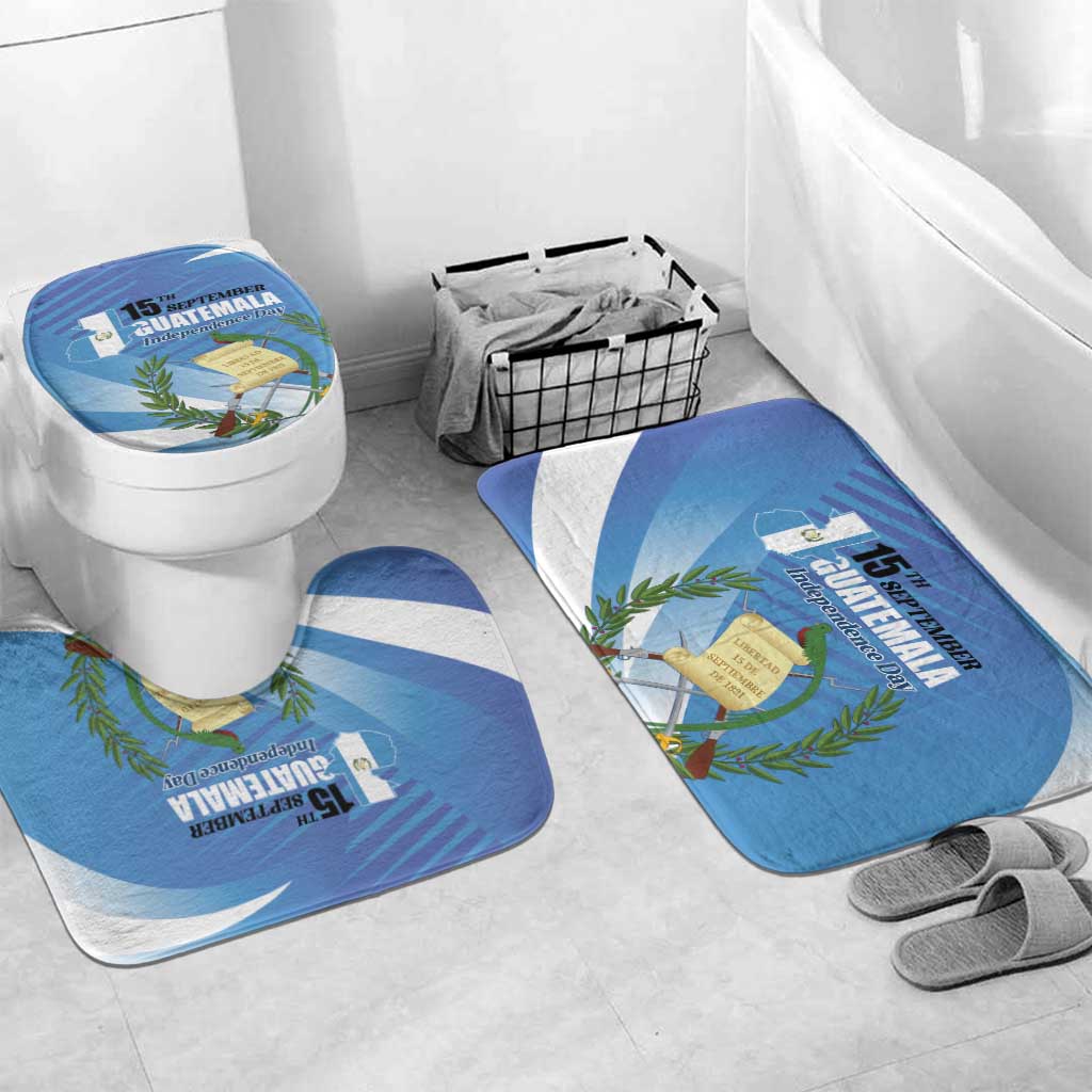 Guatemala Independence Day 1821 Bathroom Set Libre crezca fecundo - Wonder Print Shop