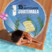 Guatemala Independence Day 1821 Beach Blanket Libre crezca fecundo - Wonder Print Shop