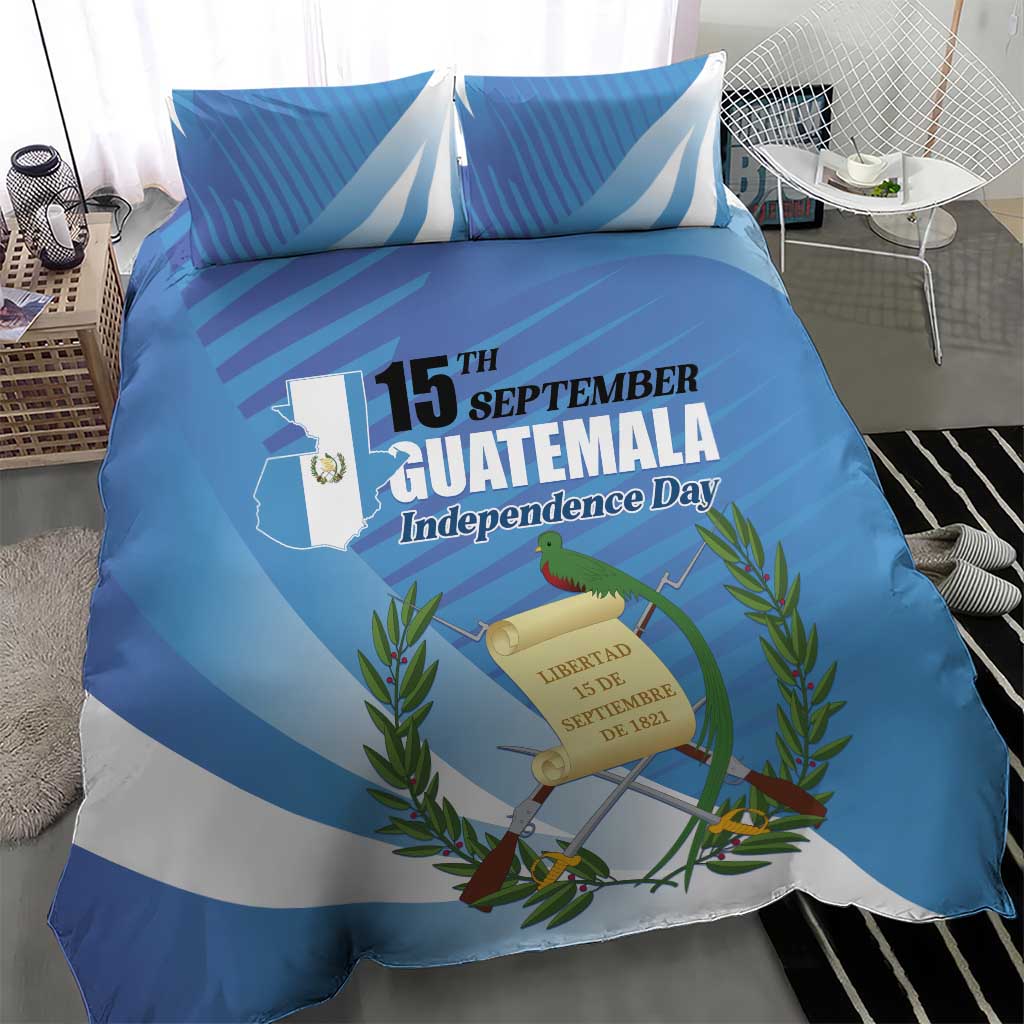 Guatemala Independence Day 1821 Bedding Set Libre crezca fecundo - Wonder Print Shop