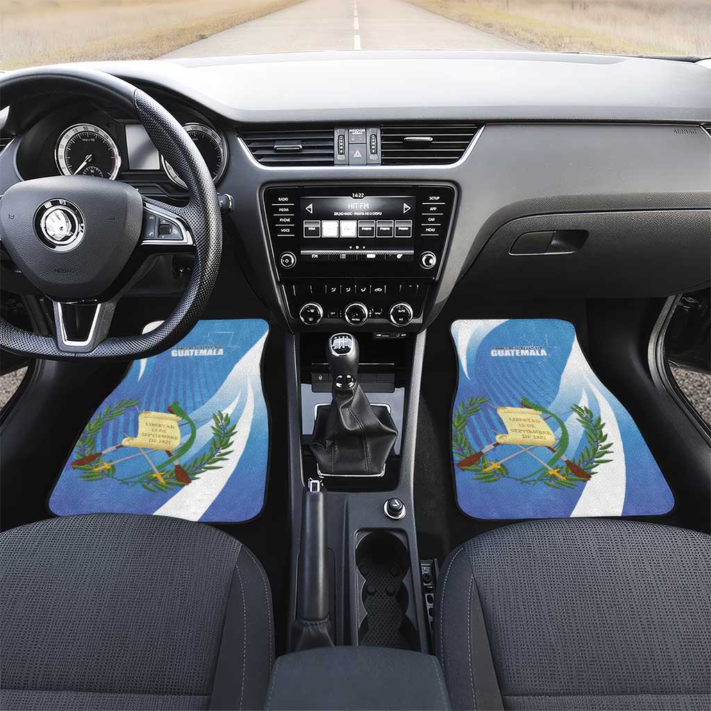 Guatemala Independence Day 1821 Car Mats Libre crezca fecundo - Wonder Print Shop
