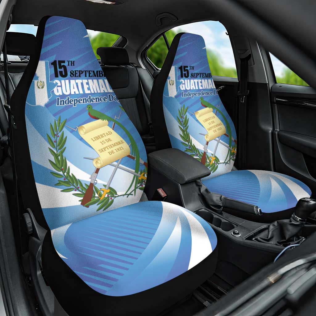 Guatemala Independence Day 1821 Car Seat Cover Libre crezca fecundo - Wonder Print Shop