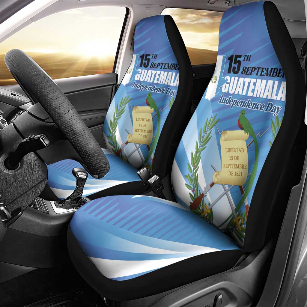 Guatemala Independence Day 1821 Car Seat Cover Libre crezca fecundo - Wonder Print Shop