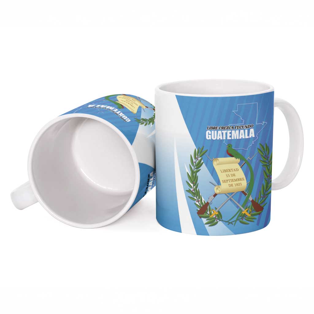 Guatemala Independence Day 1821 Ceramic Mug Libre crezca fecundo - Wonder Print Shop