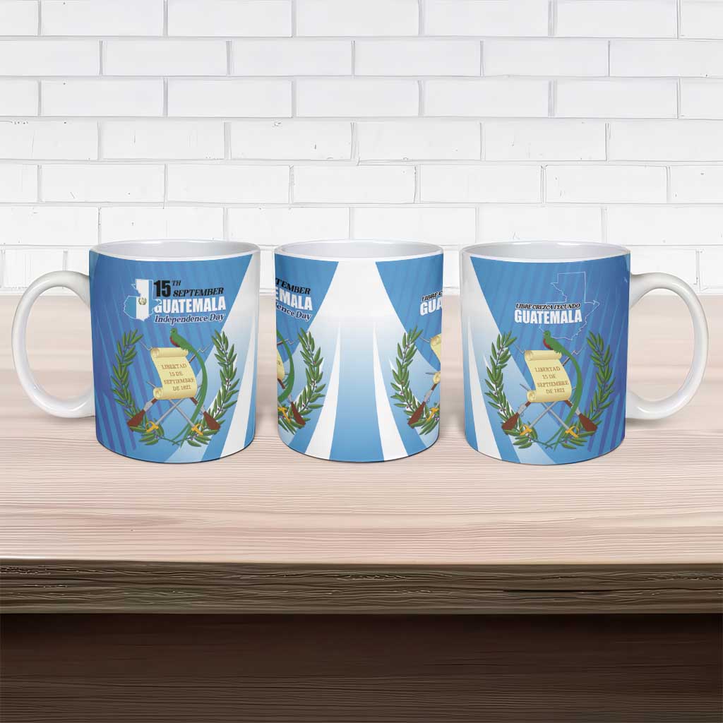 Guatemala Independence Day 1821 Ceramic Mug Libre crezca fecundo - Wonder Print Shop