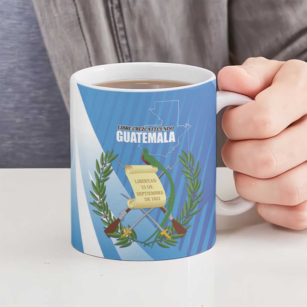 Guatemala Independence Day 1821 Ceramic Mug Libre crezca fecundo - Wonder Print Shop