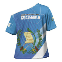 Guatemala Independence Day 1821 Cross Shoulder Shirt Libre crezca fecundo - Wonder Print Shop