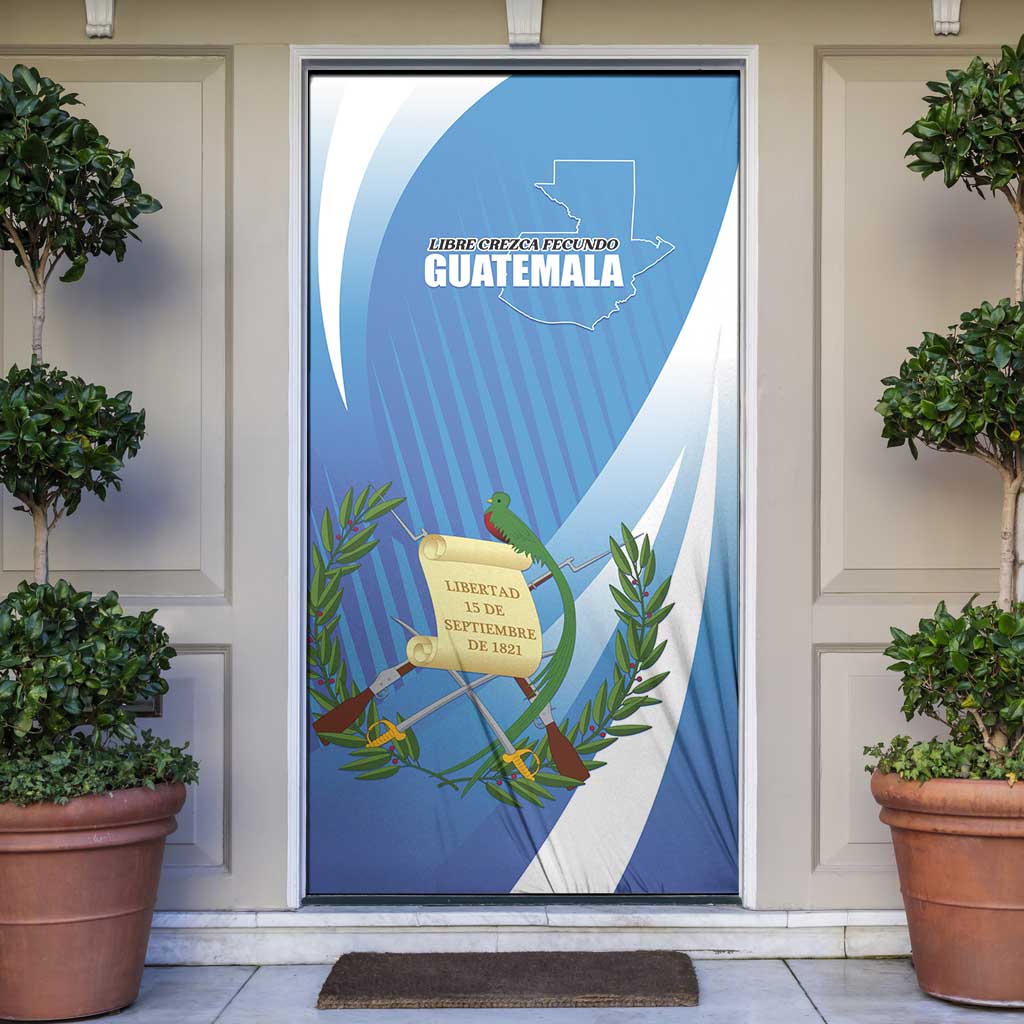 Guatemala Independence Day 1821 Door Cover Libre crezca fecundo - Wonder Print Shop