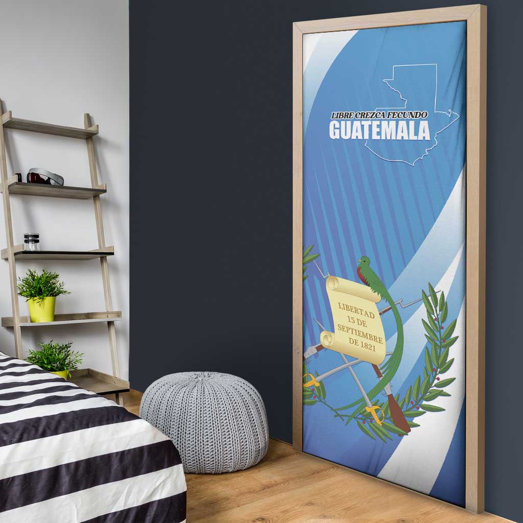 Guatemala Independence Day 1821 Door Cover Libre crezca fecundo - Wonder Print Shop