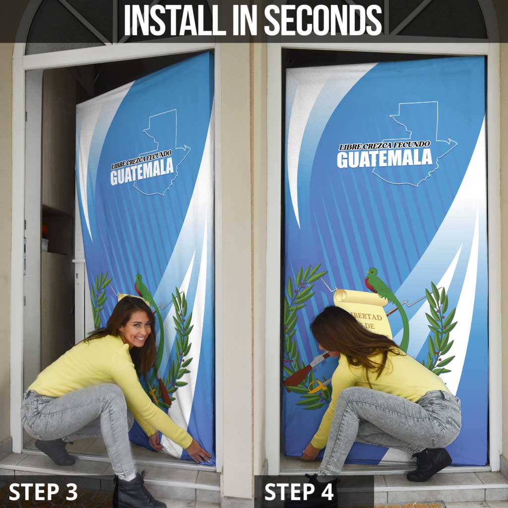 Guatemala Independence Day 1821 Door Cover Libre crezca fecundo - Wonder Print Shop