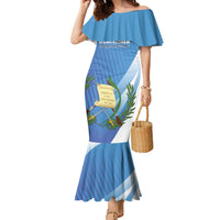 Guatemala Independence Day 1821 Family Matching Mermaid Dress and Hawaiian Shirt Libre crezca fecundo - Wonder Print Shop