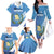 Guatemala Independence Day 1821 Family Matching Off The Shoulder Long Sleeve Dress and Hawaiian Shirt Libre crezca fecundo - Wonder Print Shop