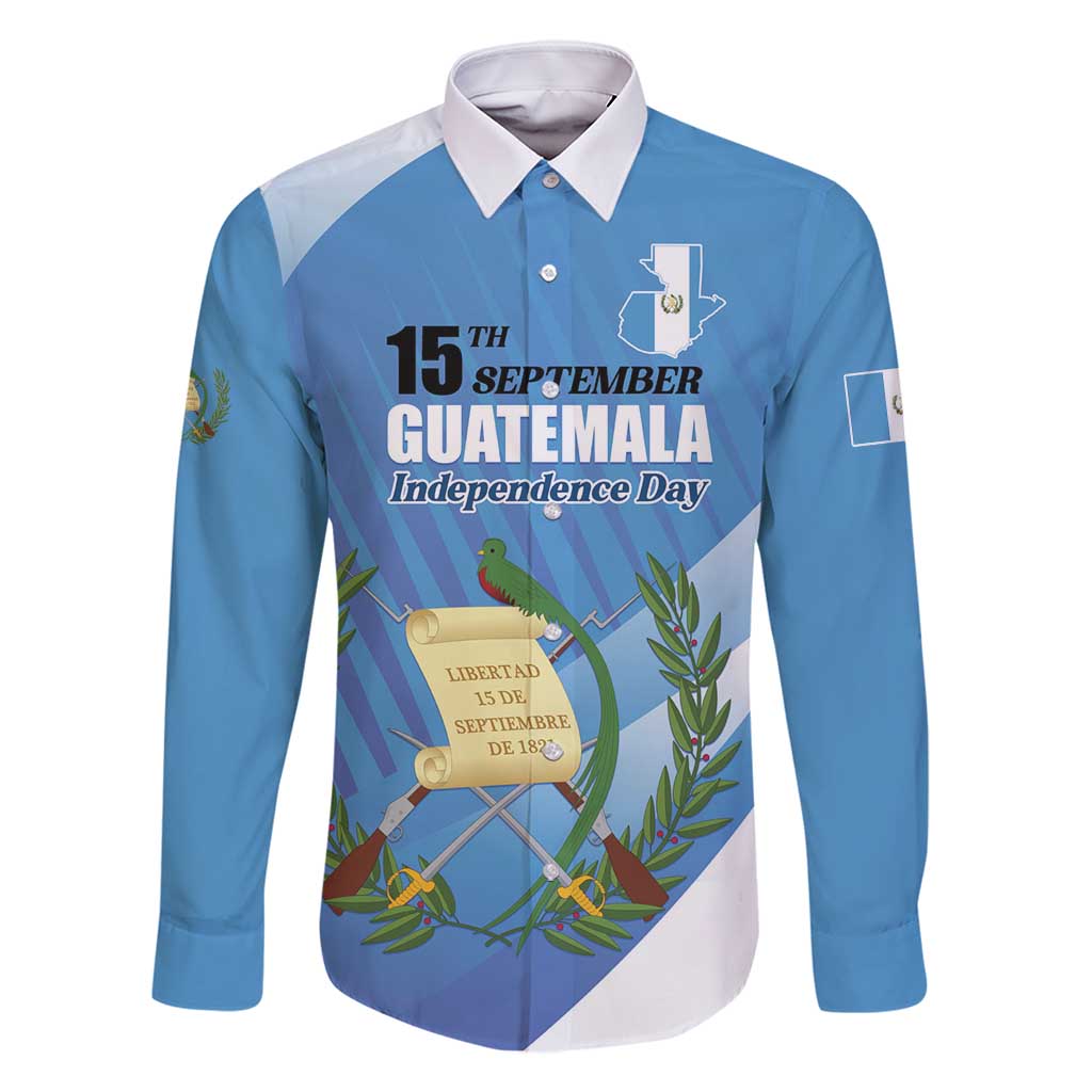 Guatemala Independence Day 1821 Family Matching Off Shoulder Short Dress and Hawaiian Shirt Libre crezca fecundo - Wonder Print Shop