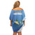 Guatemala Independence Day 1821 Family Matching Off Shoulder Short Dress and Hawaiian Shirt Libre crezca fecundo - Wonder Print Shop