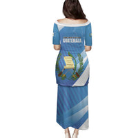 Guatemala Independence Day 1821 Family Matching Puletasi and Hawaiian Shirt Libre crezca fecundo - Wonder Print Shop