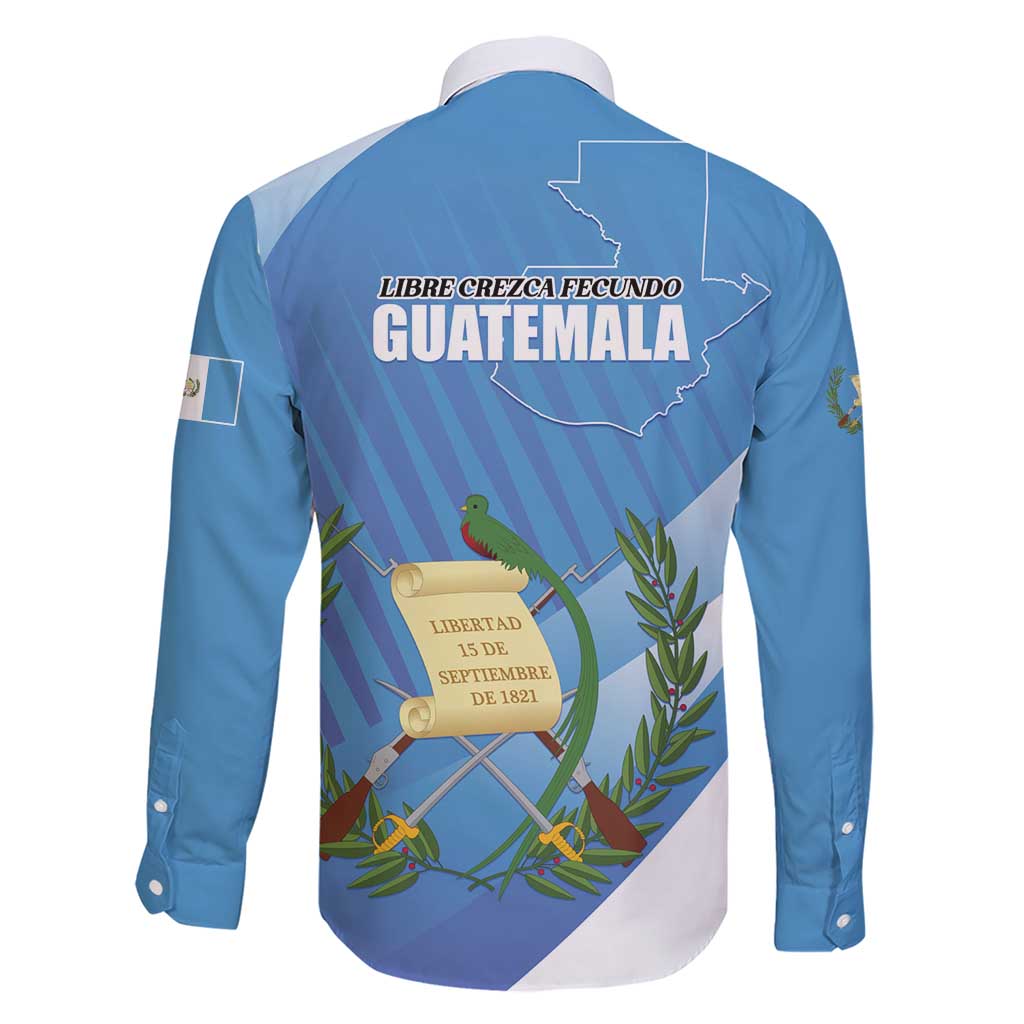 Guatemala Independence Day 1821 Family Matching Short Sleeve Bodycon Dress and Hawaiian Shirt Libre crezca fecundo - Wonder Print Shop