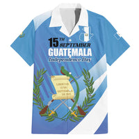 Guatemala Independence Day 1821 Family Matching Summer Maxi Dress and Hawaiian Shirt Libre crezca fecundo - Wonder Print Shop