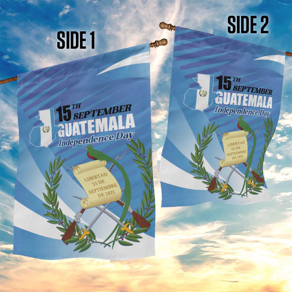 Guatemala Independence Day 1821 Garden Flag Libre crezca fecundo - Wonder Print Shop