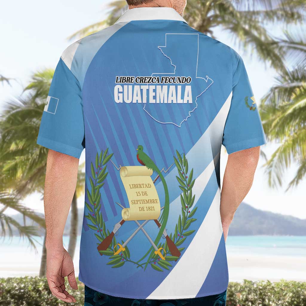 Guatemala Independence Day 1821 Hawaiian Shirt Libre crezca fecundo - Wonder Print Shop