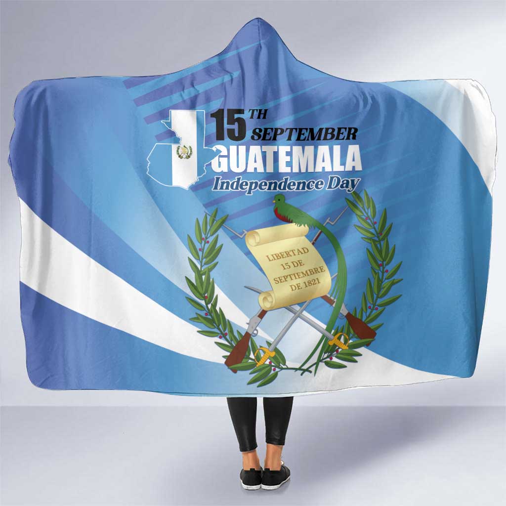 Guatemala Independence Day 1821 Hooded Blanket Libre crezca fecundo - Wonder Print Shop