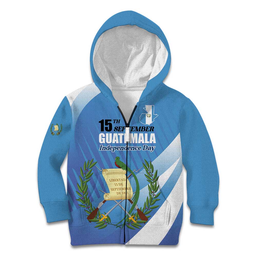 Guatemala Independence Day 1821 Kid Hoodie Libre crezca fecundo - Wonder Print Shop